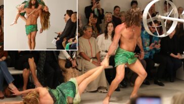 runway-model-dragging-‘lifeless’-woman-sparks-fierce-debate:-‘stupidity’
