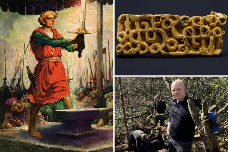 hiker-uncovers-1,500-year-old-gold-sword-relic-similar-to-excalibur-hidden-under-tree