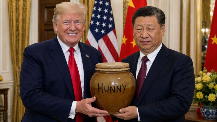 faux-pas:-trump-gifts-president-xi-with-pot-of-honey-from-white-house-beehive