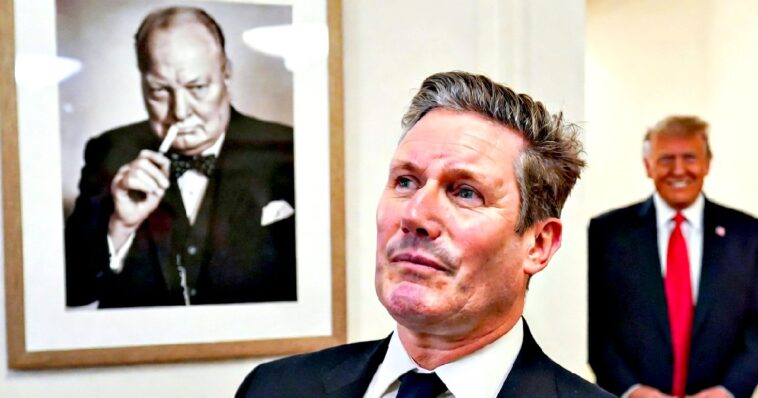 british-palace-coup:-trump-says-‘it-will-be-tough’-for-keir-‘not-a-churchill’-starmer-to-survive-the-crisis-with-mps-challenging-his-premiership-(video)