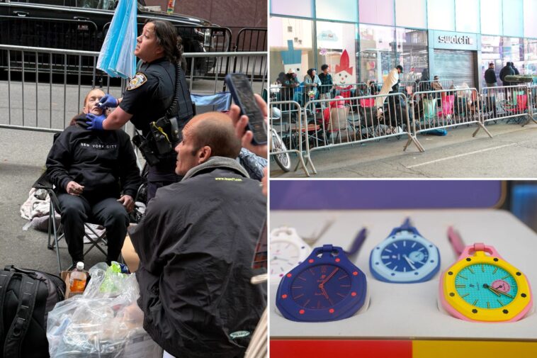 new-yorkers-create-encampment-for-$400-fad-watch-—-filled-with-paid-line-sitters-and-a-shocking-overdose