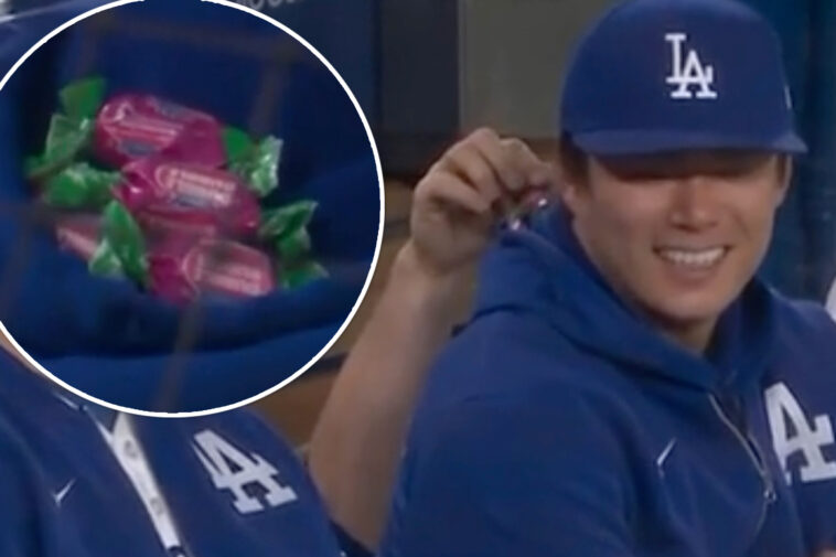 dodgers-ninth-inning-bubblegum-prank-on-yoshinobu-yamamoto-takes-internet-by-storm