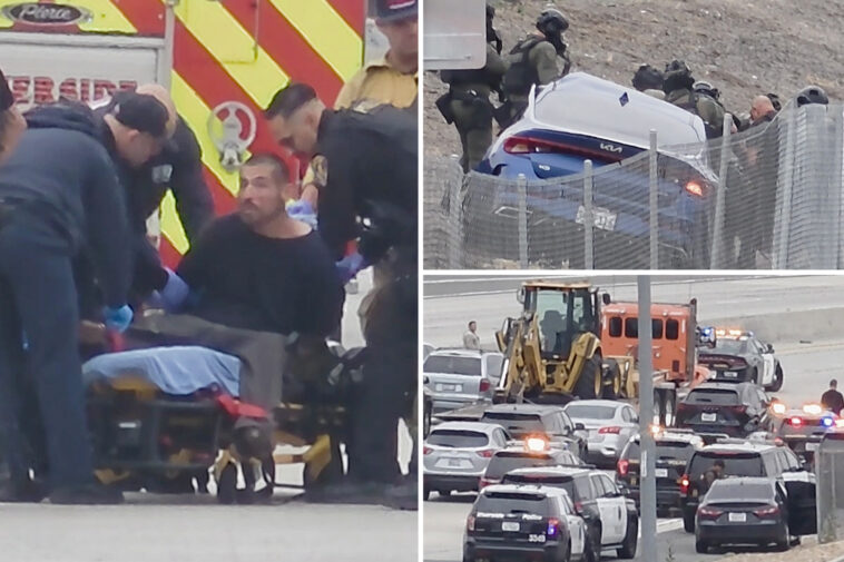 intense-moments-on-91-freeway-as-cops-deploy-unusual-device-to-smoke-out-suspect