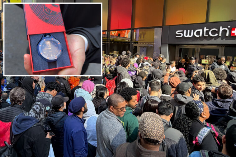 chaos-at-nyc-swatch-stores-as-brand-launches-limited-edition-collaboration-—-with-one-store-forced-to-close