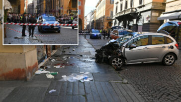 terror-not-ruled-out-as-nearly-a-dozen-injured-after-suspect-plows-car-into-crowd,-stabs-at-least-one-in-italy