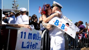 uss-ford,-world’s-largest-aircraft-carrier,-returns-home-after-11-month-deployment:-‘job-well-done’