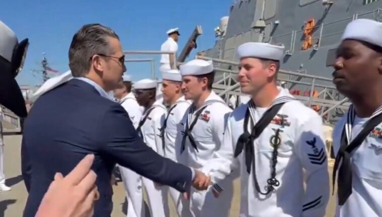 hegseth-personally-welcomes-home-sailors-of-uss-gerald-r-ford-after-11-month-deployment-(video)