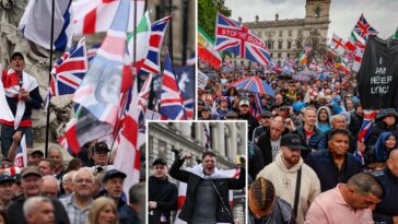 ‘shoot-him-in-the-neck,-like-charlie-kirk,’-vile-chant-erupts-during-massive-london-protests
