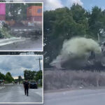 train-collides-with-truck-carrying-septic-tank,-seriously-injuring-driver:-video