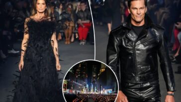 gucci-transforms-times-square-into-runway-as-label-debuts-new-collection-with-cindy-crawford,-tom-brady