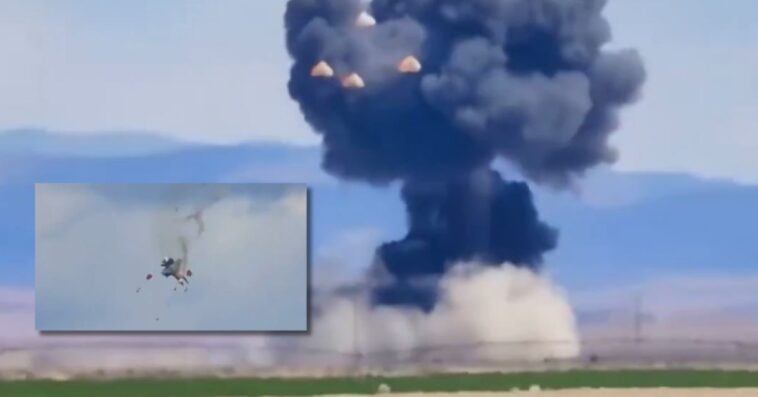shocking-video:-two-navy-jets-crash-into-each-other-mid-air-at-the-gunfighter-skies-air-show-in-idaho,-four-parachutes-seen-floating-to-the-ground
