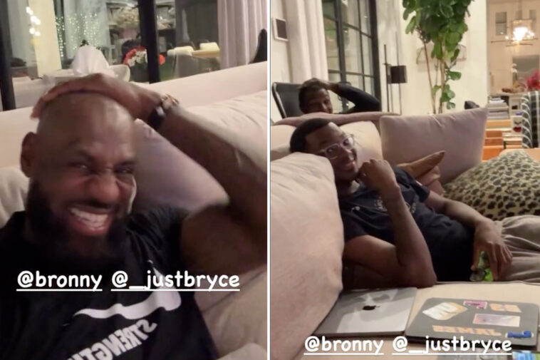 lebron-james-reunited-with-sons-bronny-and-bryce:-‘got-the-band-back-together’