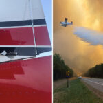 plane-battling-wildfire-near-canadian-border-shot-at,-tearing-hole-through-tail