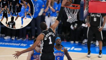 spurs-use-victor-wembanyama’s-monster-night-to-steal-game-1-from-thunder-in-double-overtime-classic