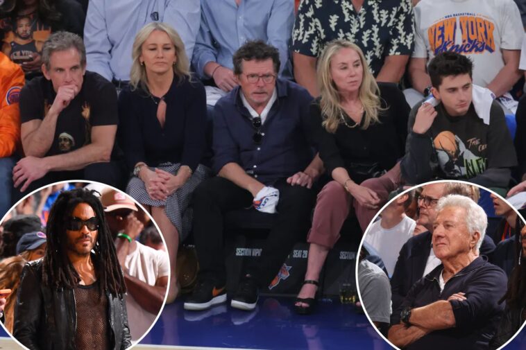 lenny-kravitz,-dustin-hoffman-headline-a-list-stars-taking-in-knicks-cavaliers-game-1-at-msg