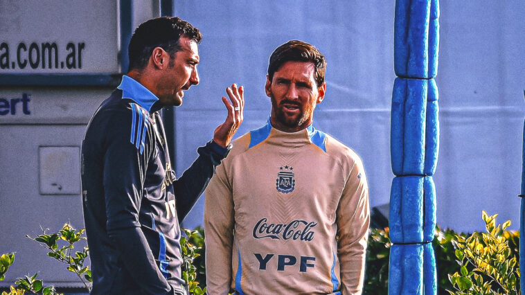 as-argentina-prepares-for-world-cup,-scaloni-hopes-to-delay-messi’s-retirement