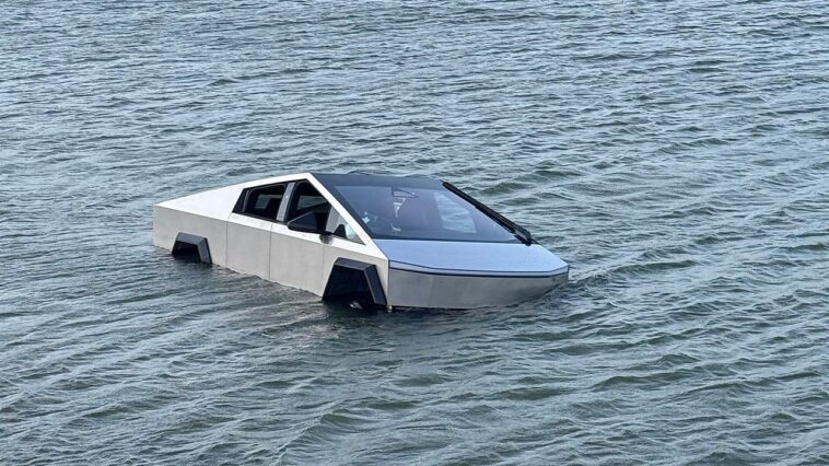 texas-man-arrested-after-allegedly-driving-tesla-cybertruck-into-lake-to-test-‘wade-mode’:-police