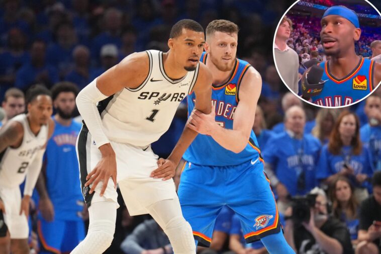 shai-gilgeous-alexander-trolls-isaiah-harteinstein’s-defense-on-victor-wembanyama:-‘not-sure-it-was-good’