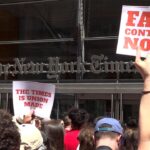 new-york-times-staffers-rally-outside-headquarters-demanding-fair-contract-and-ai-protections