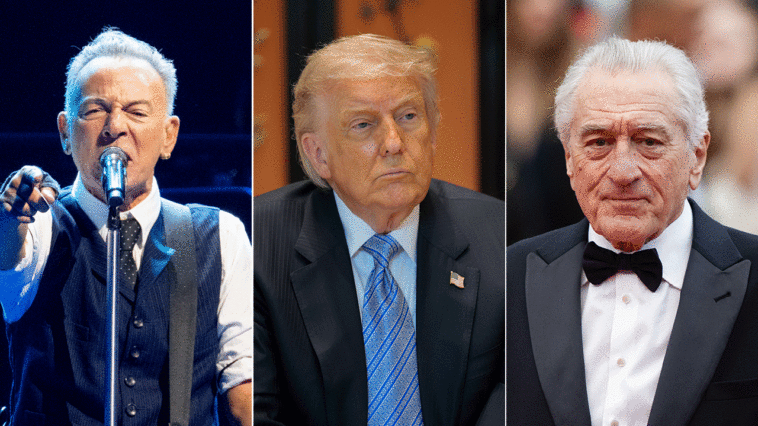 white-house-fires-back-after-robert-de-niro,-bruce-springsteen-take-trump-swipes-amid-colbert’s-farewell-week