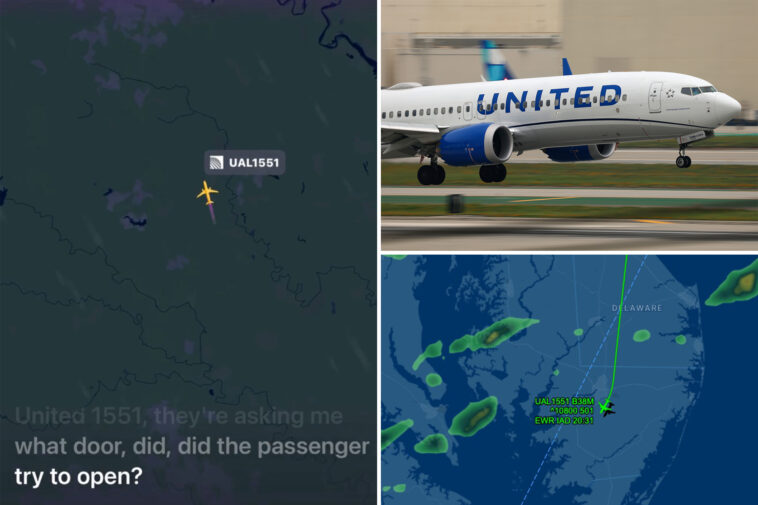 united-airlines-passenger-tries-to-open-plane-door-at-36,000-feet,-assaulted-traveler-on-flight-from-newark