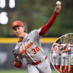 mason-edwards,-usc-baseball-shut-out-michigan-state-in-big-ten-tournament