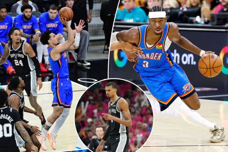 thunder-climb-out-of-early-hole-to-beat-spurs-thanks-to-shai-gilgeous-alexander’s-big-night,-bench