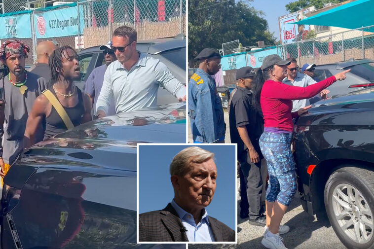 protester-pulls-knife-on-tom-steyer-staffer-at-la-campaign-event-—-as-wild-video-shows-angry-activists-confronting-billionaire