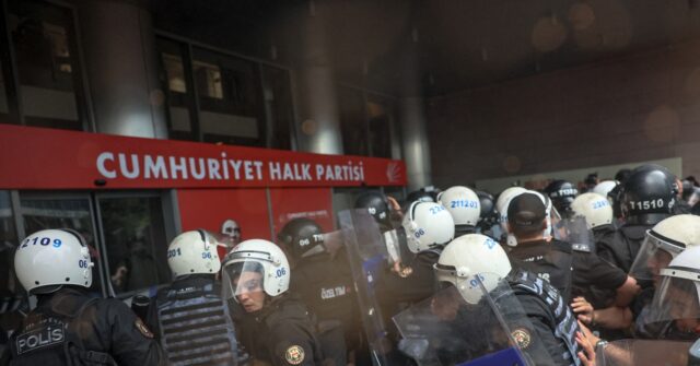 turkish-police-storm-offices-of-opposition-chp-party,-firing-tear-gas-and-rubber-bullets