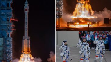 china-launches-shenzhou-23-spacecraft-with-1-of-3-astronauts-set-for-yearlong-stay