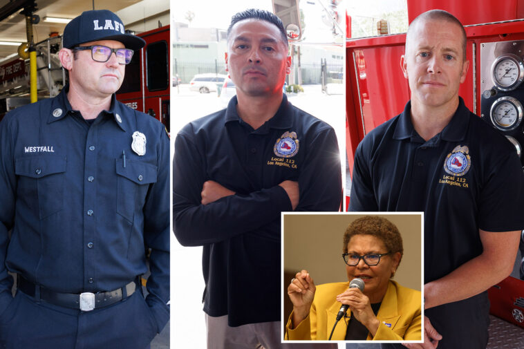 furious-la-firefighters-take-rarely-seen-step-in-fight-against-karen-bass:-‘domino-effect’