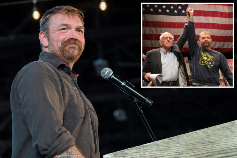 lefty-senate-candidate-graham-platner-flubs-bernie-sanders’-name-twice-in-fiery-‘fight-the-oligarchy’-rally