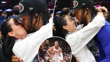jalen-brunson,-wife-ali-share-a-kiss-after-winning-eastern-conference-finals-mvp