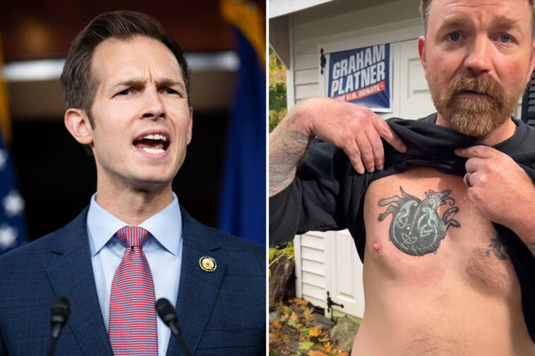 jake-auchincloss-ripped-by-democrats-for-calling-senate-hopeful-graham-platner’s-nazi-tattoo-‘disqualifying’
