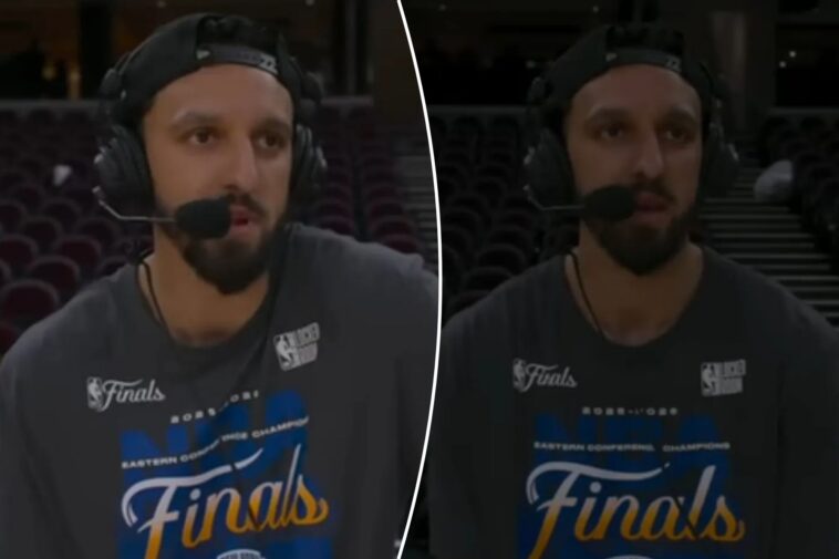 lights-appear-to-go-out-on-landry-shamet-during-espn-interview-after-knicks’-sweep