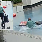 cringe-footage-shows-moment-hotel-worker-accidentally-falls-into-pool