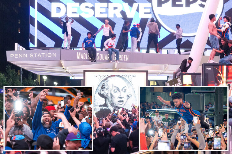 6-hauled-off-in-cuffs-as-knicks-diehards-celebrate-outside-nyc’s-madison-square-garden-after-historic-playoff-sweep