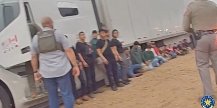 texas-officials-find-20-illegal-aliens-hiding-inside-semi-truck-(video)