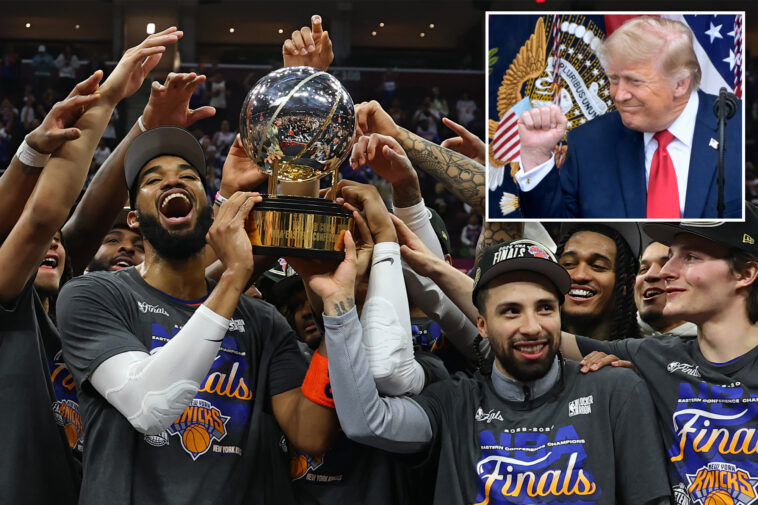 president-trump-could-attend-knicks’-nba-finals-game-at-madison-square-garden