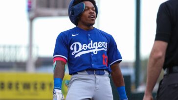 dodgers’-injury-fear-for-speedy-prospect-after-freak-encounter-with-team-bat-dog