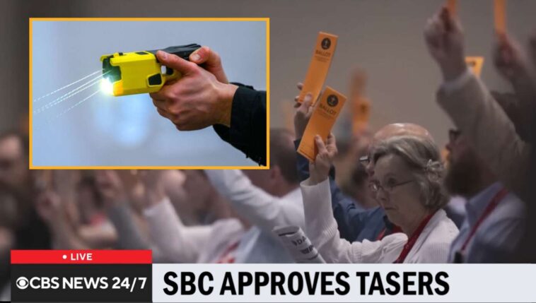 sbc-approves-use-of-tasers-on-any-visitor-who-tries-to-slip-past-greeters