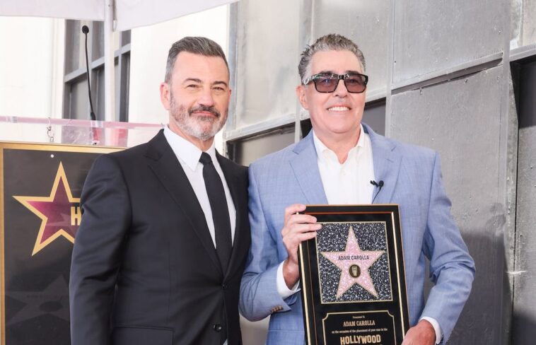 jimmy-kimmel-chokes-up-during-adam-carolla’s-big-hollywood-moment