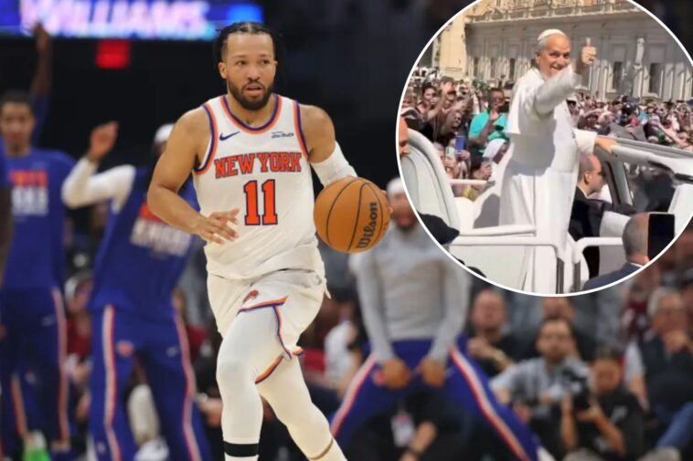 pope-leo-xiv-seems-to-give-nba-finals-bound-knicks-his-blessing
