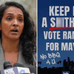 nithya-raman-roasted-by-community-group-with-‘no-bbq’-flyers-in-her-own-backyard