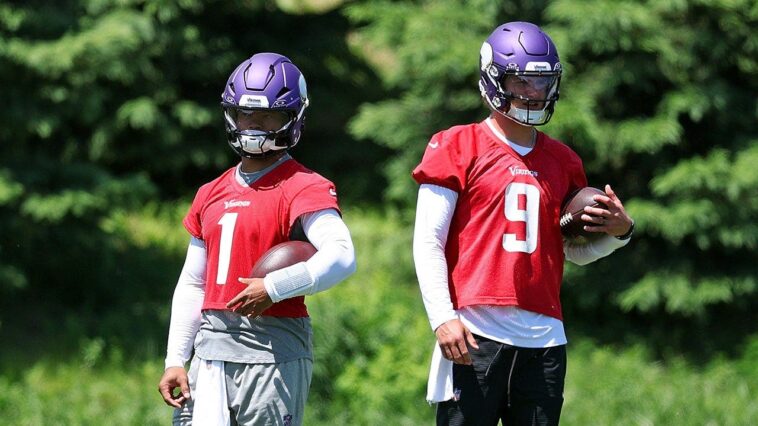 kyler-murray-and-jj-mccarthy-give-wildly-different-answers-about-their-vikings-qb-room-dynamic