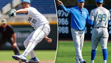 why-jerry-the-dinosaur-is-hot-new-ucla-baseball-superstition:-‘he-just-keeps-me-calm’