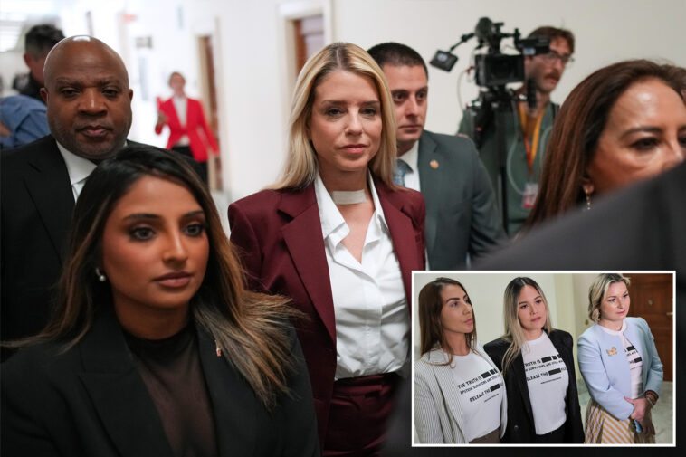 former-ag-pam-bondi-arrives-for-interview-on-jeffrey-epstein-files-in-first-appearance-since-cancer-diagnosis