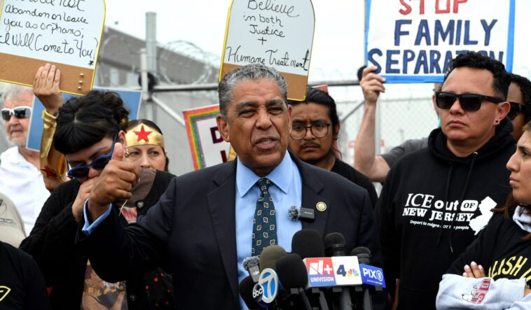 watch:-america’s-first-‘formerly-undocumented’-congressman-delivers-ultimatum-at-besieged-ice-facility
