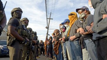 new-jersey-agitators-bite,-kick-and-punch-ice-agents-as-delaney-hall-clashes-continue;-9-more-arrested:-dhs