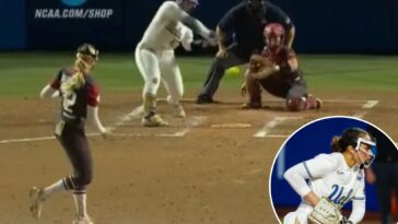 ucla-softball-bounces-back-with-4-homers-in-drubbing-of-arkansas-in-women’s-college-world-series